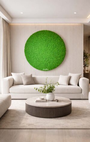 tablou licheni rotund cm living