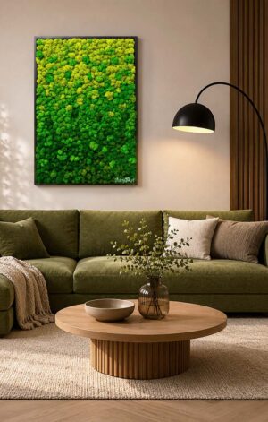 tablou licheni in degrade living x