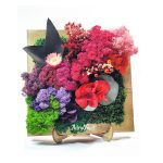 Decoratiune pentru mobila cu licheni naturali si flori criogenate1