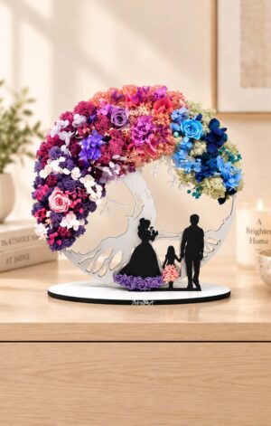 decoratiune licheni copac cm si familie