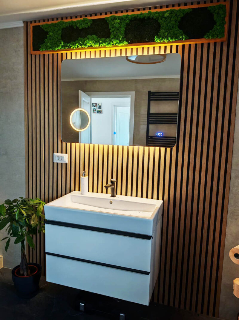 tablou cu licheni si muschi