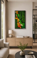 tablou licheni living x orange