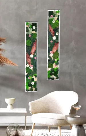 tablou spring flowers decorat cu licheni muschi plati bombati si flori ta80spf FW0.jpg