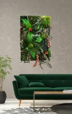 tablou tropical decorat cu muschi ferigi si plante stabilizate tb10tro we5.jpg