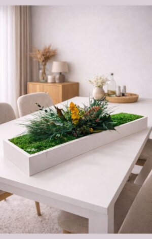 suport cu muschi si plante