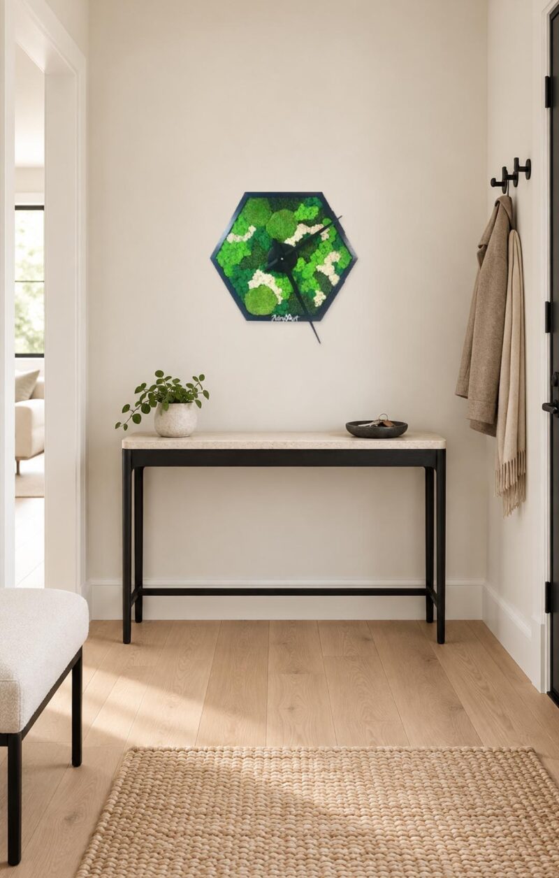 ceas cu licheni hexagonal cm