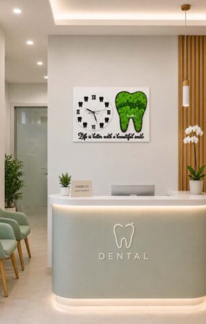 decoratiune licheni dinte pentru stomatologi