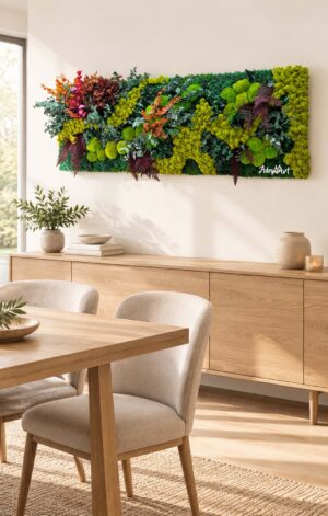 panou licheni cu plante xcm living