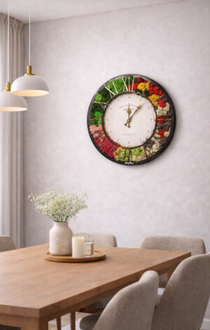 ceas cu licheni multicolori