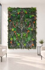 perete licheni si muschi decor tropical receptie