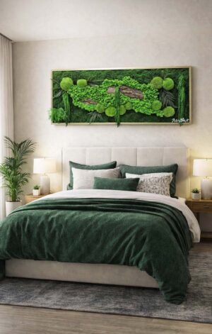 tablou licheni si muschi dormitor x