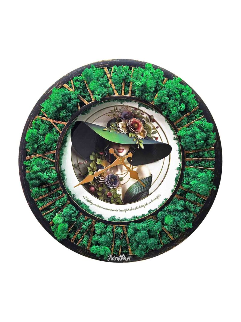 ceas cu licheni si doamna1