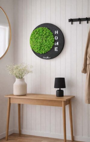 decoratiune cu licheni si home