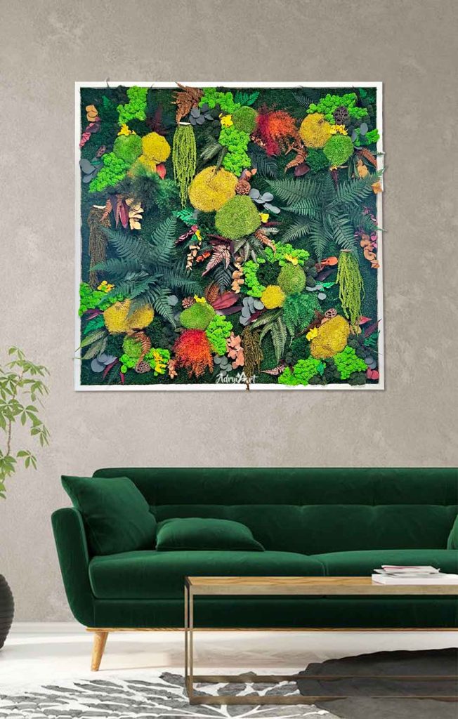 tablou cu licheni si muschi autumn3