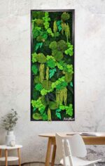 tablou cu muschi naturali si licheni