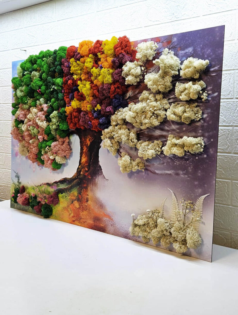 tablou anotimpuri cu licheni model intreg