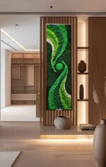 tablou licheni cu design curbat