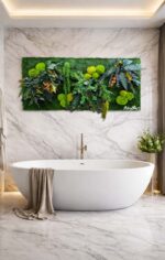 panou cu muschi si licheni baie x