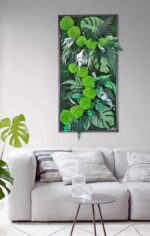 tablou licheni si monstera