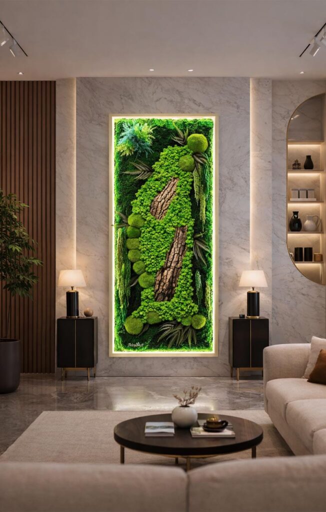 tablou licheni cu muschi hol x