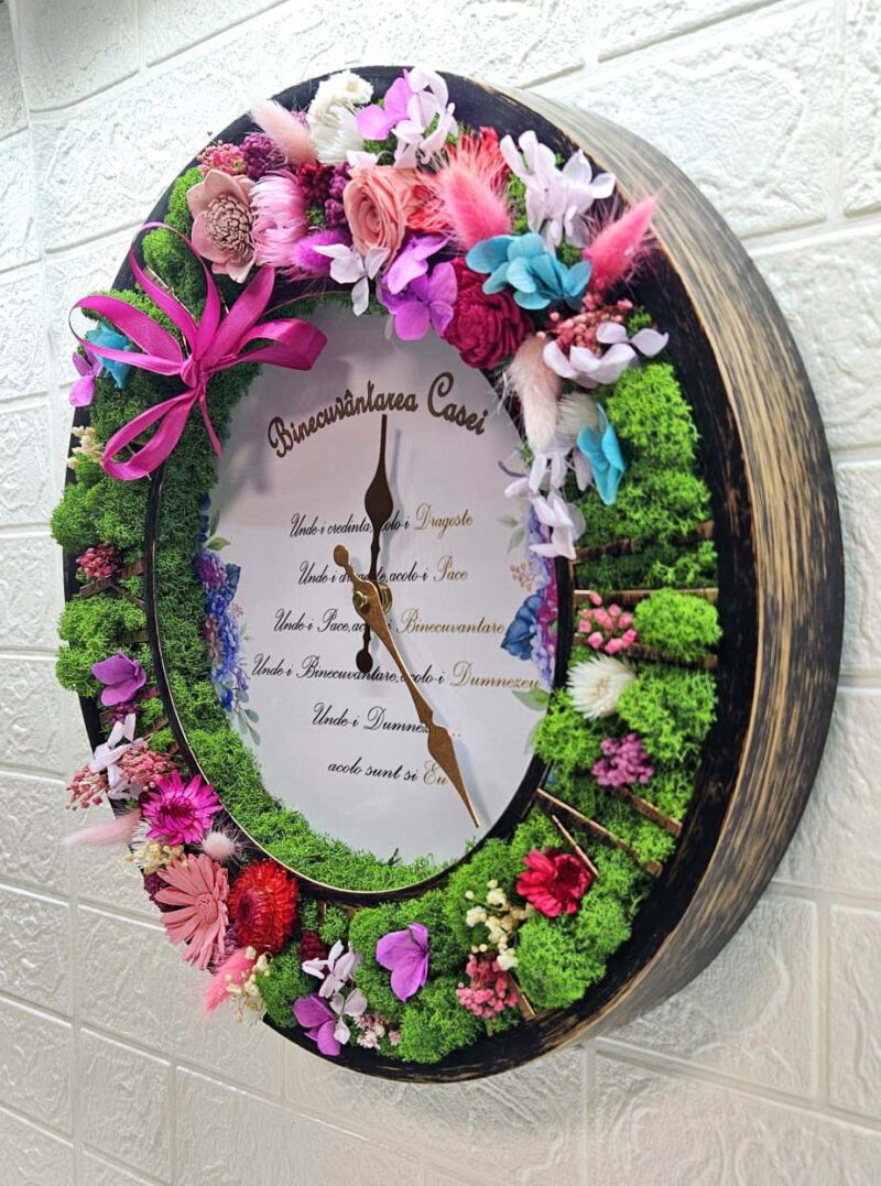 ceas binecuvintare cu licheni si flori