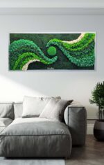 tablou licheni cu decor curbat