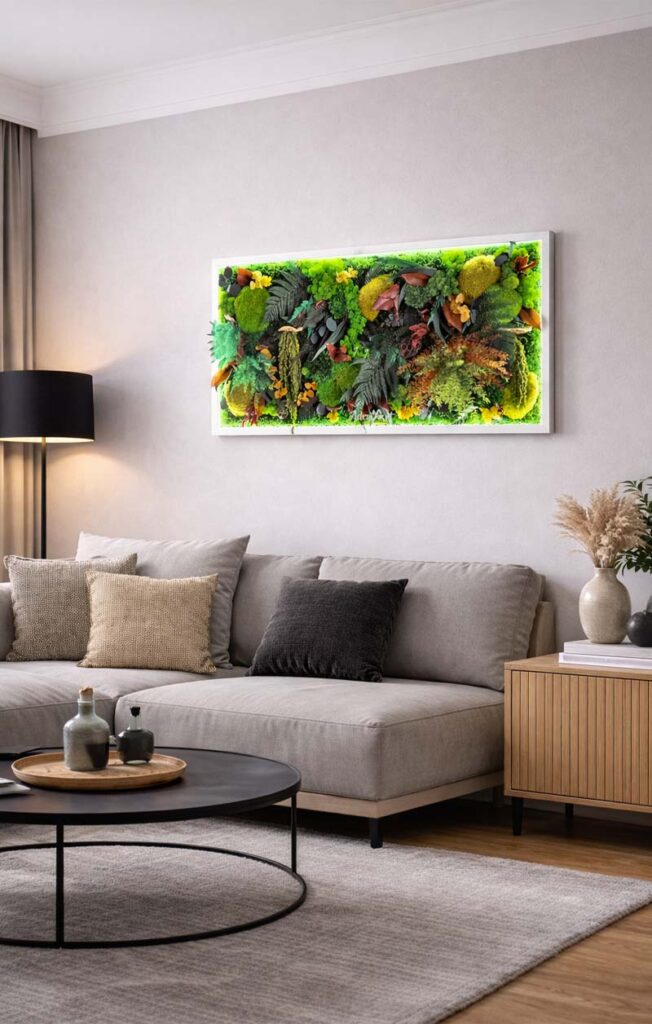 tablou licheni si plante x living