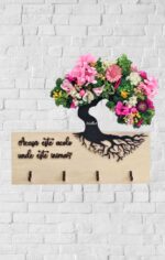 suport chei cu licheni si flori