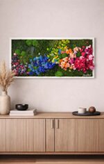 tablou licheni x cu flori hol