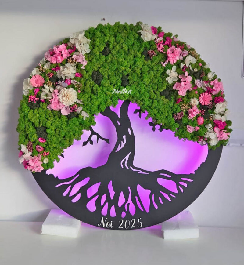 copacul vietii licheni flori si led