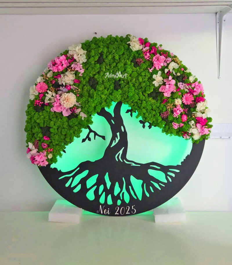 copacul vietii licheni flori si led