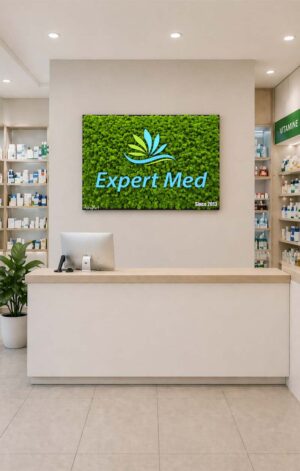 tablou licheni cu logo expertmed