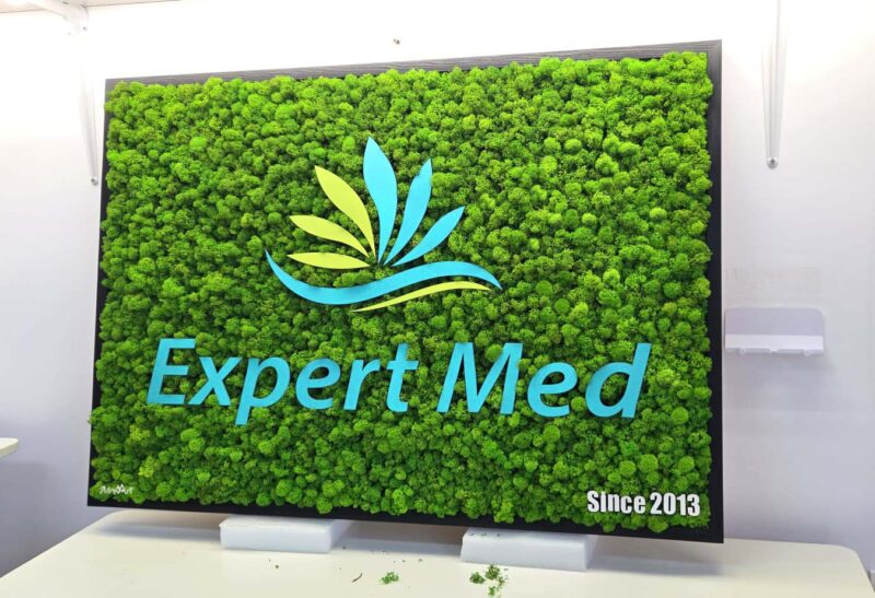 tablou licheni cu logo expertmed