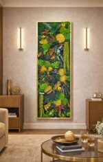 tablou licheni cu bombati si plante autumn tablou licheni cu bombati si plante autumn