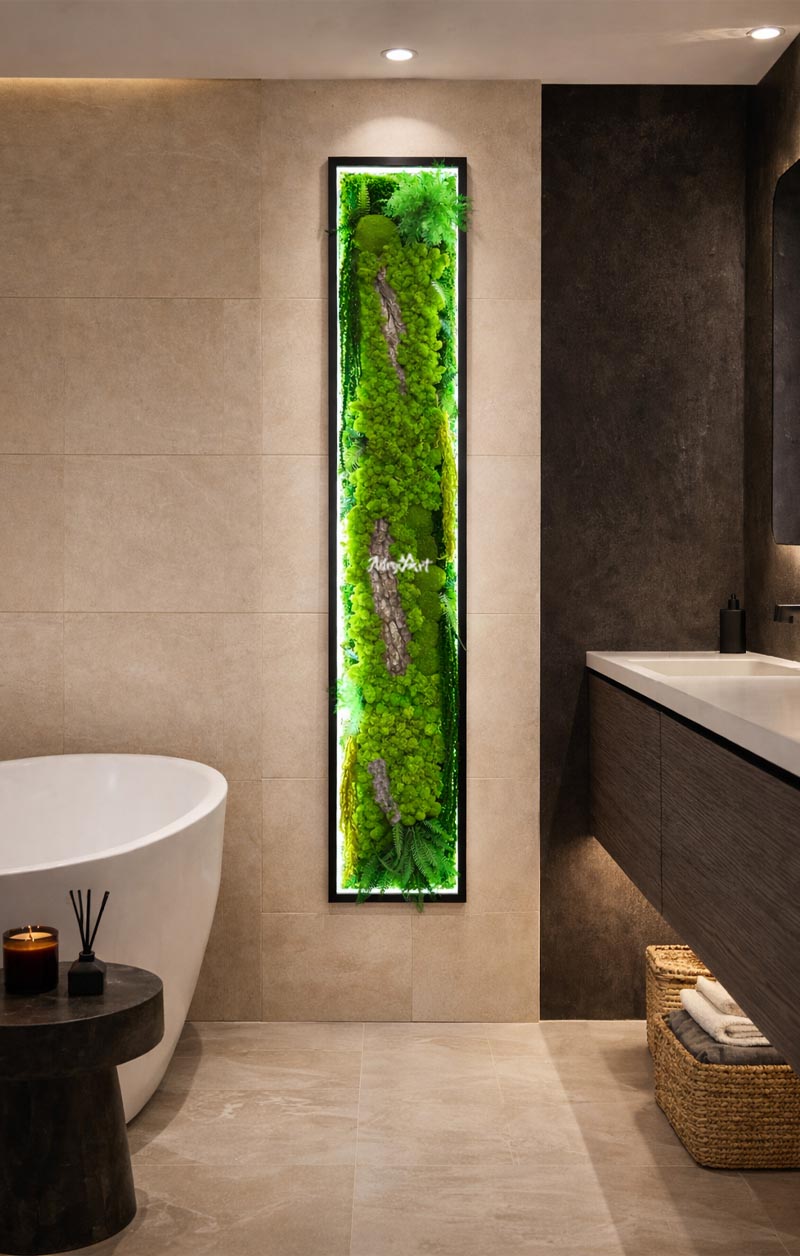 tablou licheni si ferigi baie tablou licheni si ferigi baie