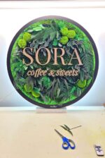 tablou muschi si logo sora