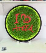 tablou licheni cu sigla artled si led