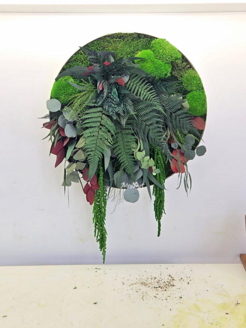 tablou licheni cu plante dinning