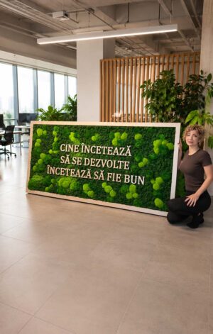 tablou licheni si muschi cu mesaj pentru companii xcm