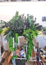 decoratiune cu muschi si plante stabilizate