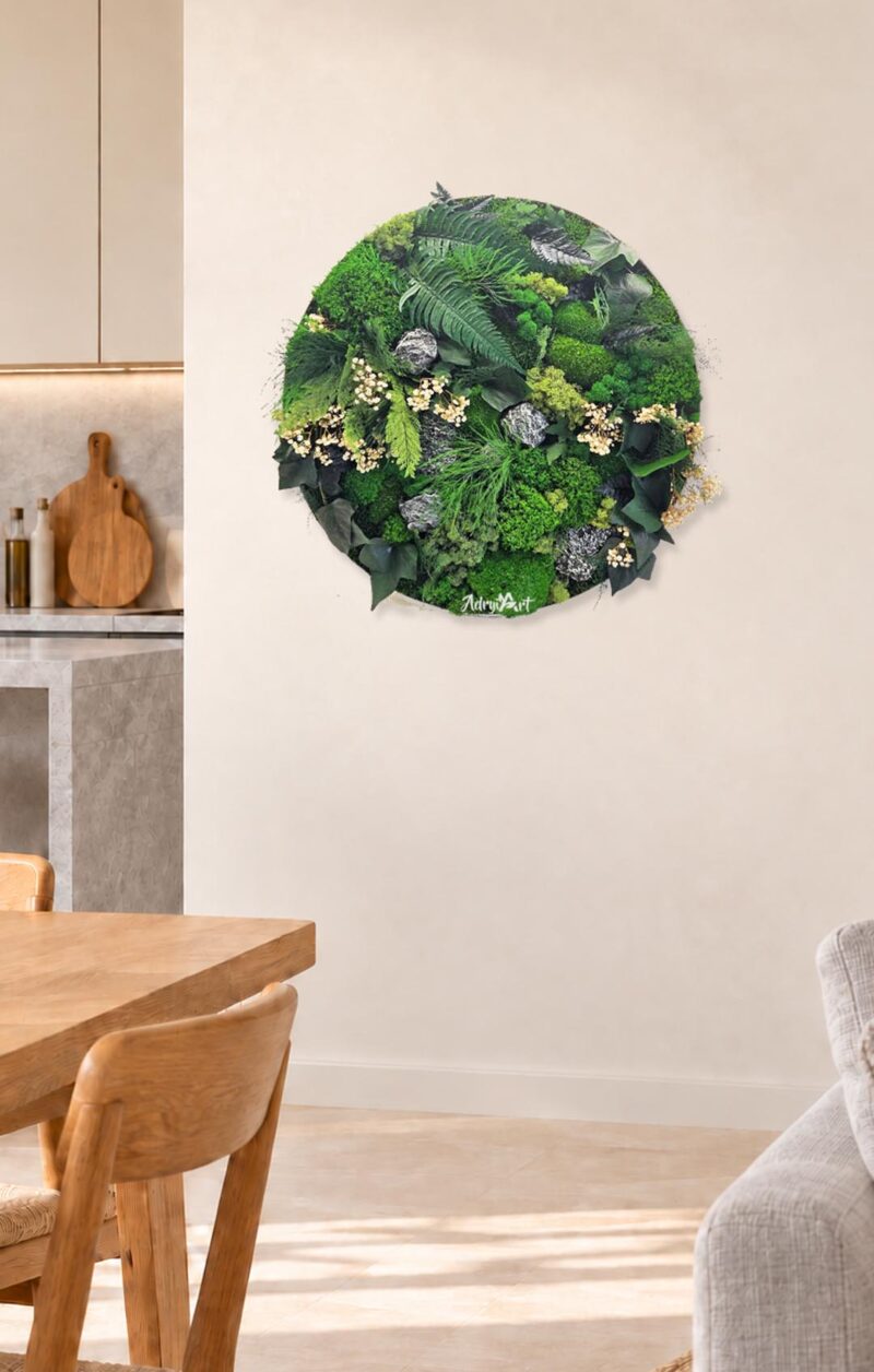 tablou licheni si pietre decorative cm