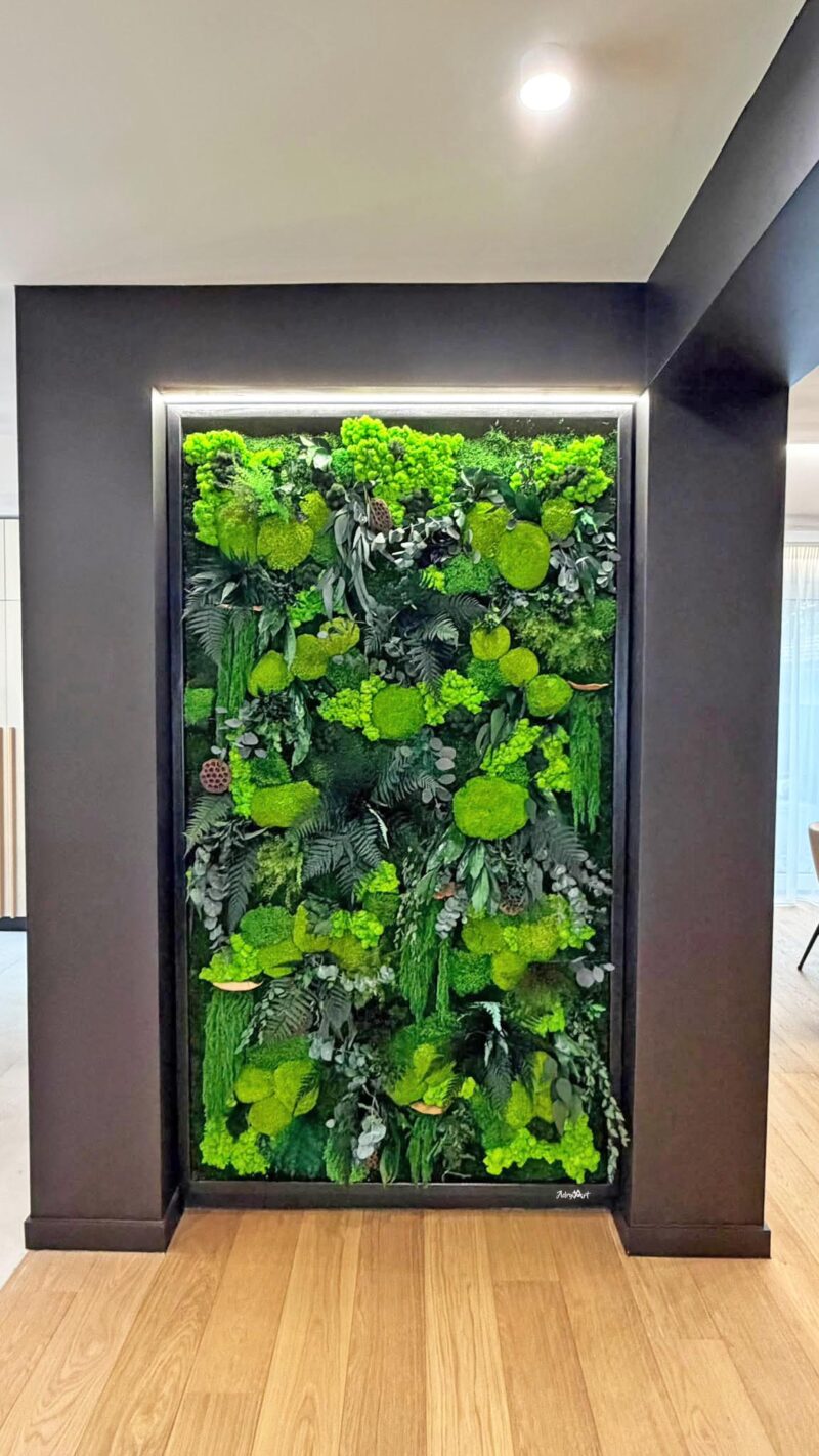 tablou licheni si plante stabilizate living xcm